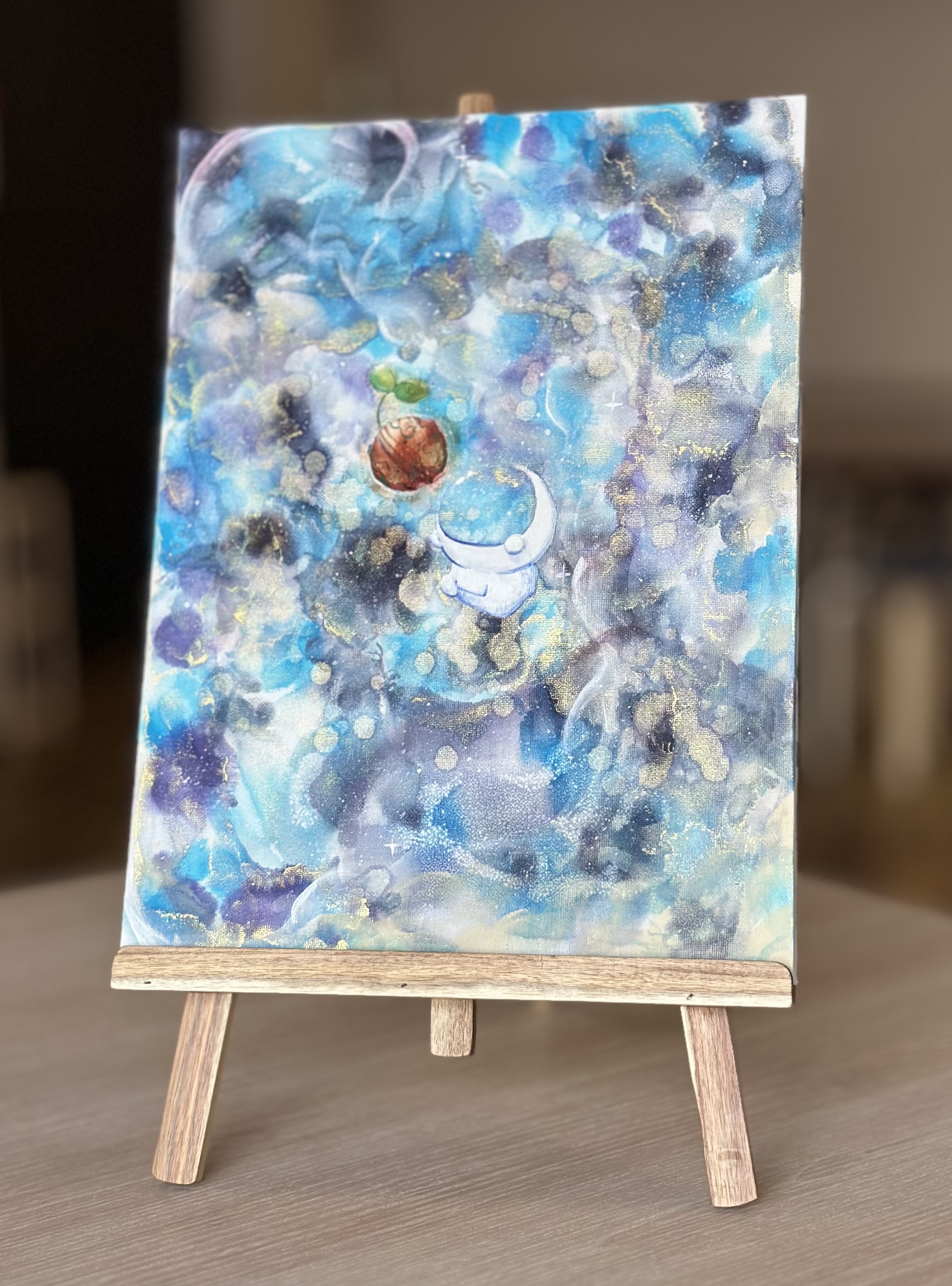 宇宙飛行士さんと宙に浮かぶSeed